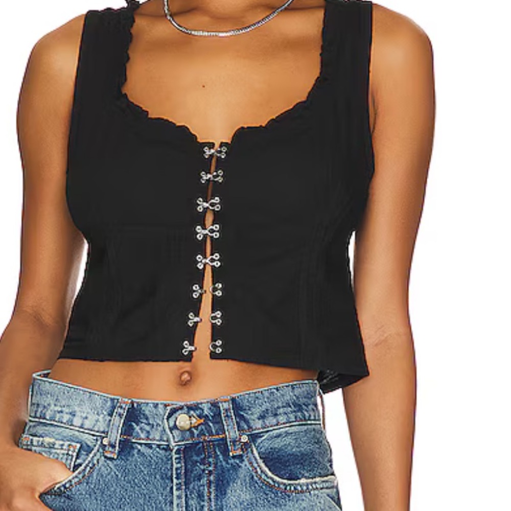NWOT Free People Amelia Corset Top. Never worn. Sz Medium.